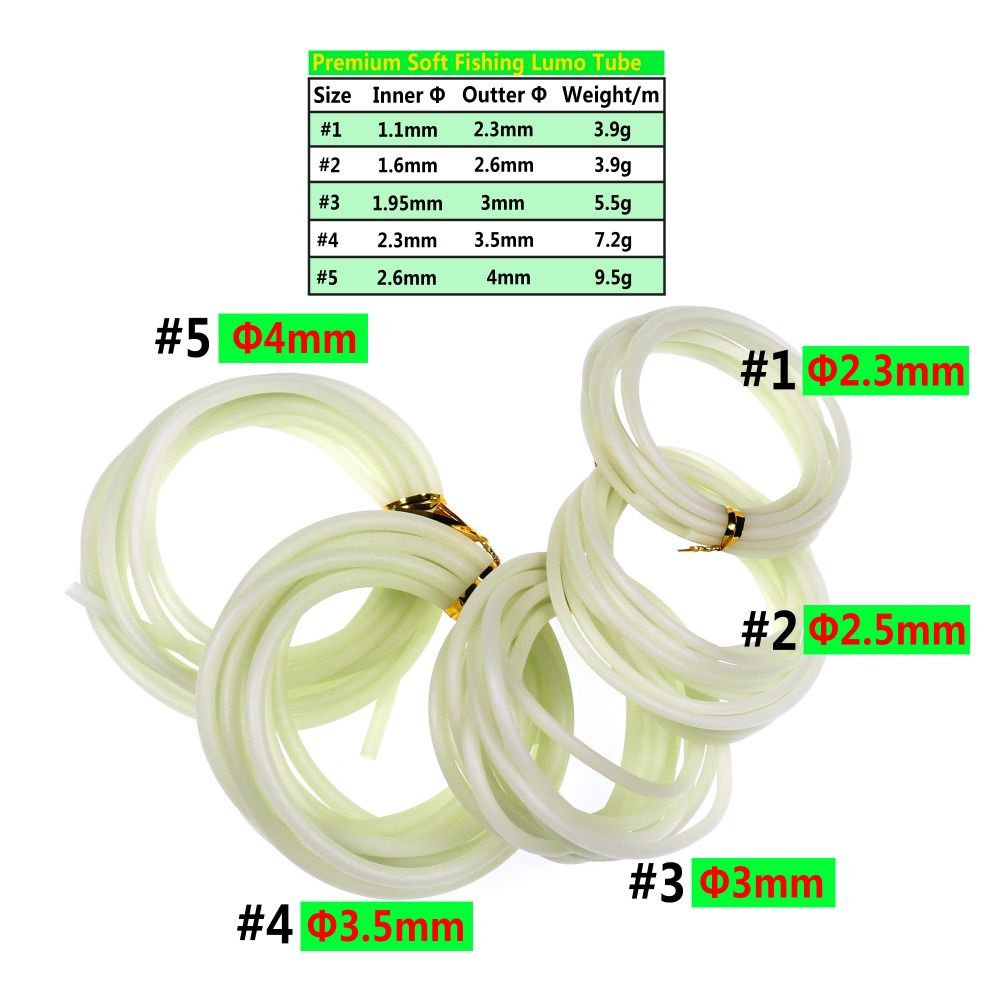 Fishing Quest - Tubos Luminosos de Silicona para Pesca,