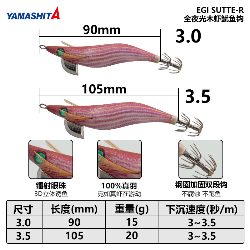 Yamashita Cebo falso que brill - Quality Fishing Equipment reseña y precio